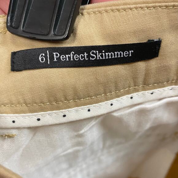 Talbots Perfect Skimmer Tan Khaki Pants Size 6 - Picture 8 of 9